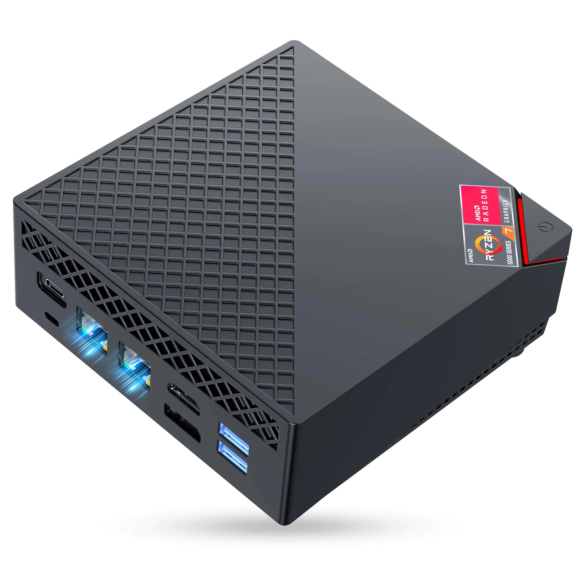ACEMAGICIAN Mini Gaming PC AMD Ryzen 7 5800U Mini PC 16GB DDR4 512GB SSD Mini Computers (8C/16T up to 4.4GHz) Win 11 4K Triple Display Mini Desktop Computers Dual LAN 2.5G/BT5.2/WiFi 6/Dual Channel